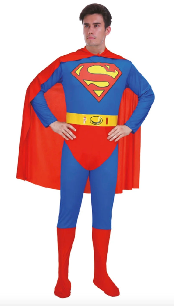 Adult Super Strong Man Super man Costume-ONE SIZE